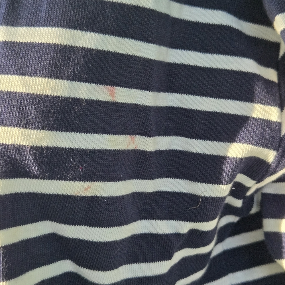 Vineyard Vines Navy and White Striped Shirt 270 - Picture 7 of 12